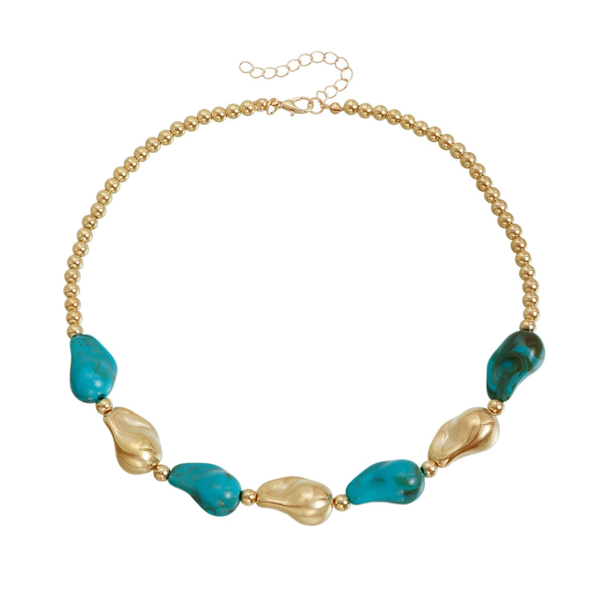 Classy Red Irregular Nugget Necklace