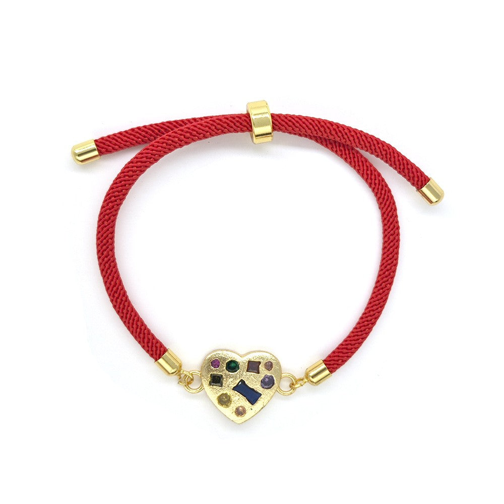 18k Boho Woven Evil Eye Bracelet Set