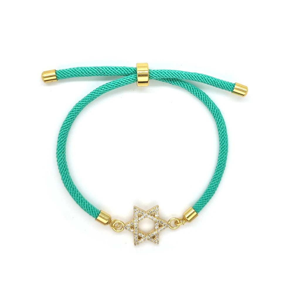 18k Boho Woven Evil Eye Bracelet Set