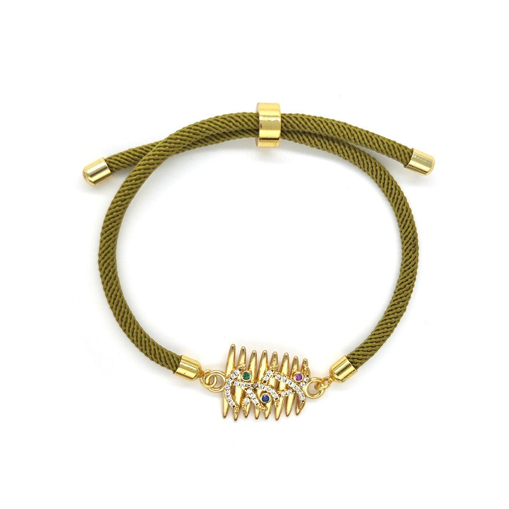 18k Boho Woven Evil Eye Bracelet Set