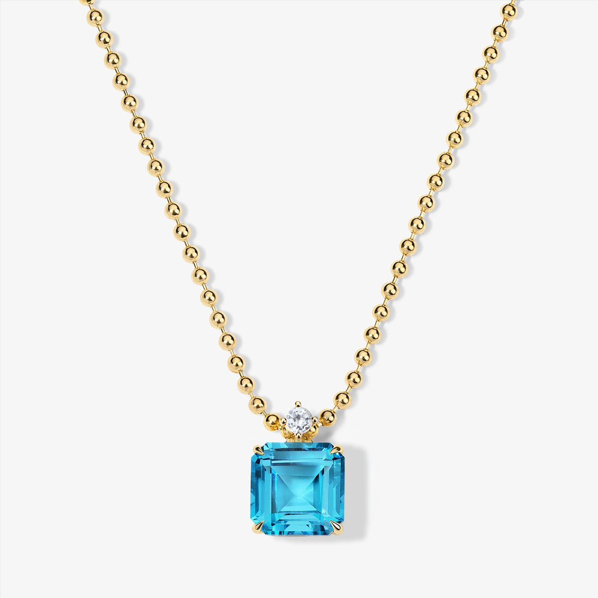 Dainty Multi-Gem Bead Chain Necklace