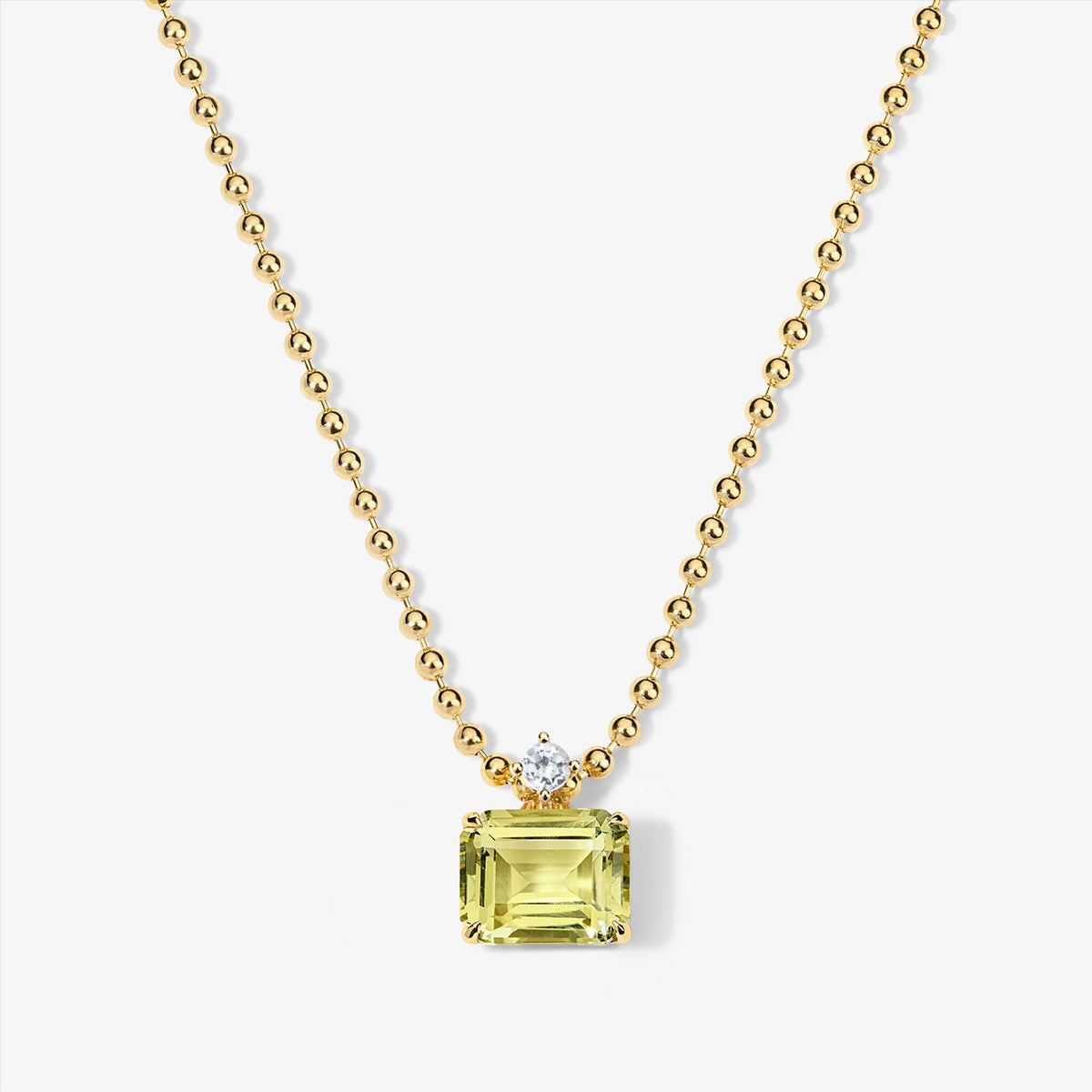 Dainty Multi-Gem Bead Chain Necklace