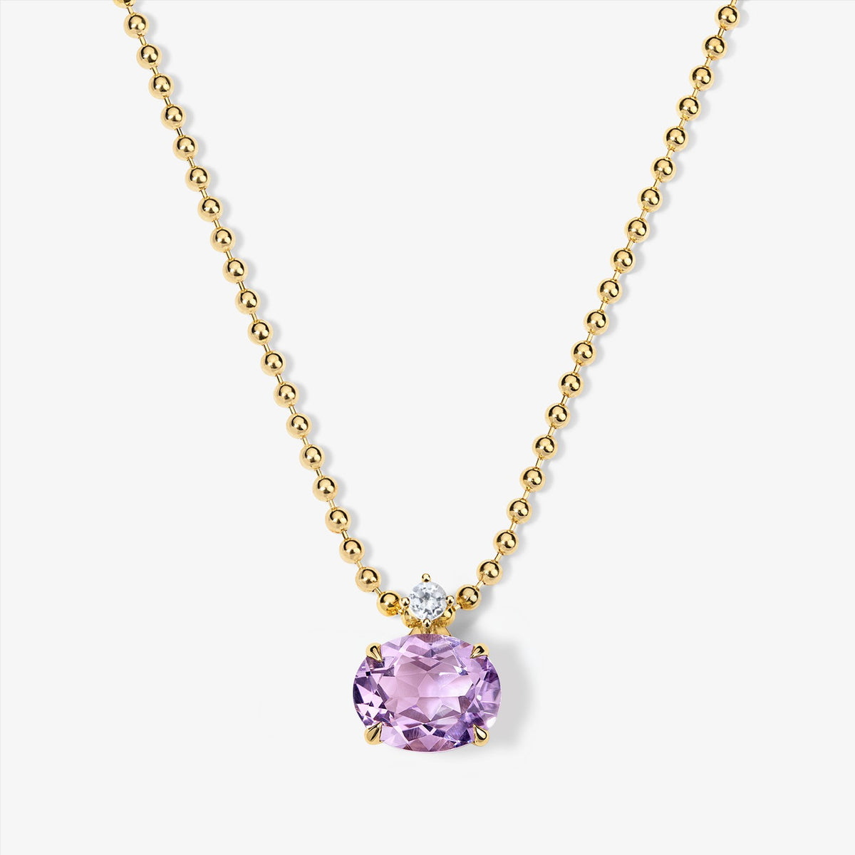 Dainty Multi-Gem Bead Chain Necklace