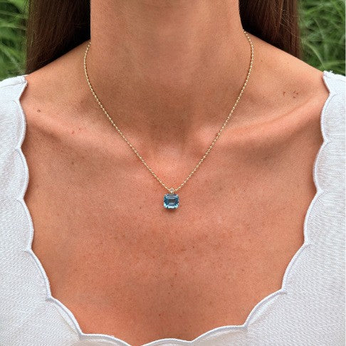 Dainty Multi-Gem Bead Chain Necklace