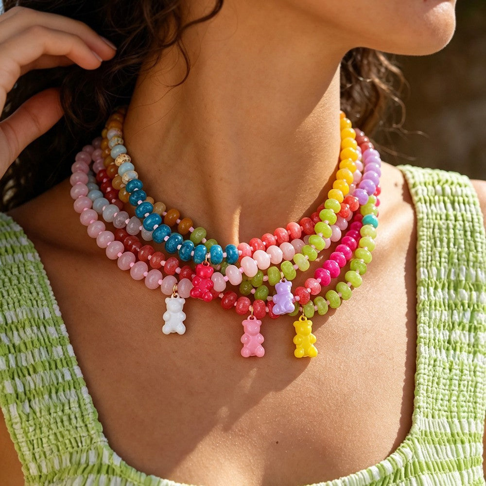 Sweet Multi-Strand Gummy Bear Necklace