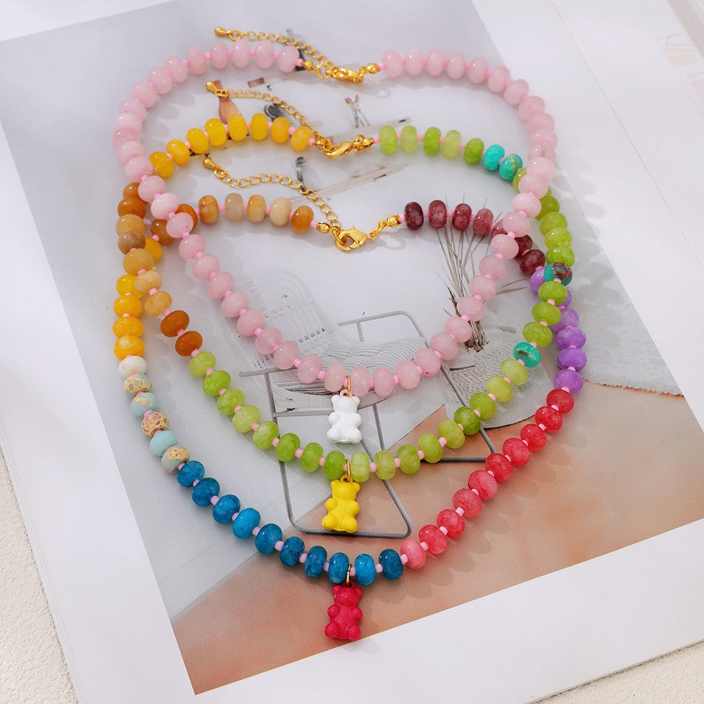 Sweet Multi-Strand Gummy Bear Necklace