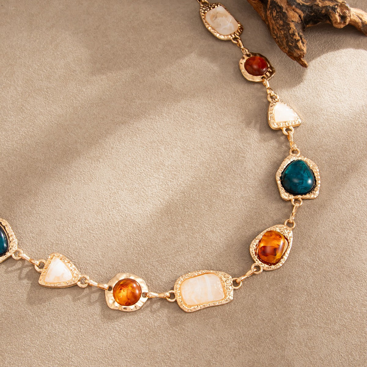 Boho Geometric Resin Waist Chain