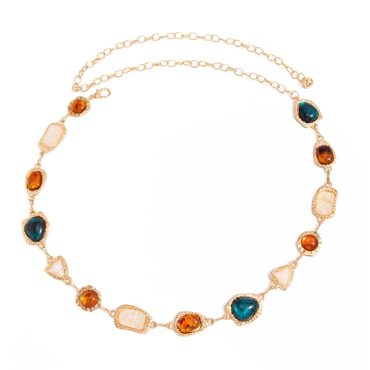 Boho Geometric Resin Waist Chain