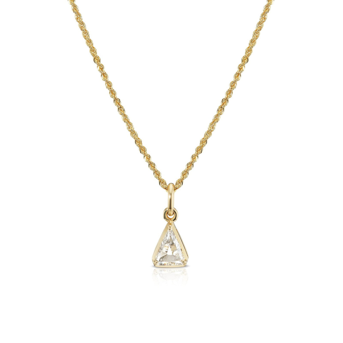 3pc Dainty Wave & Teardrop CZ Necklace Set