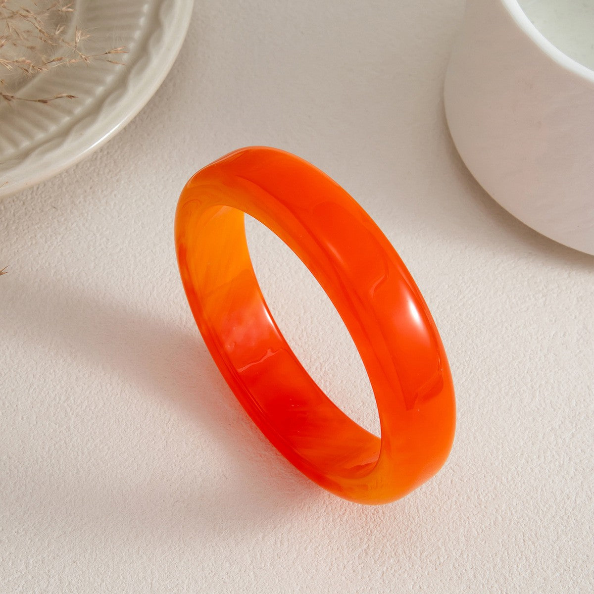 Classy Macaron Resin Wide Bangle