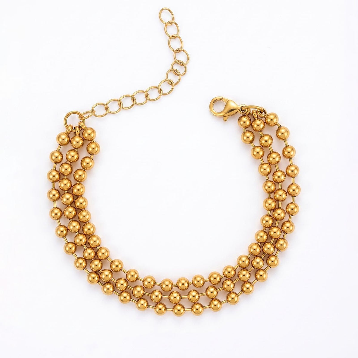 Classy Two-Tone Beaded Bracelet