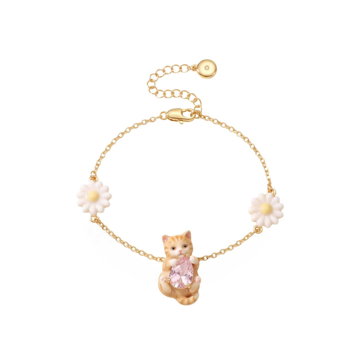Dainty Animal Cubic Zirconia Charm Bracelet