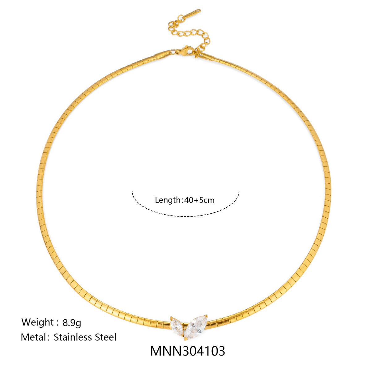 14k Dainty Layered Teardrop Choker Necklace