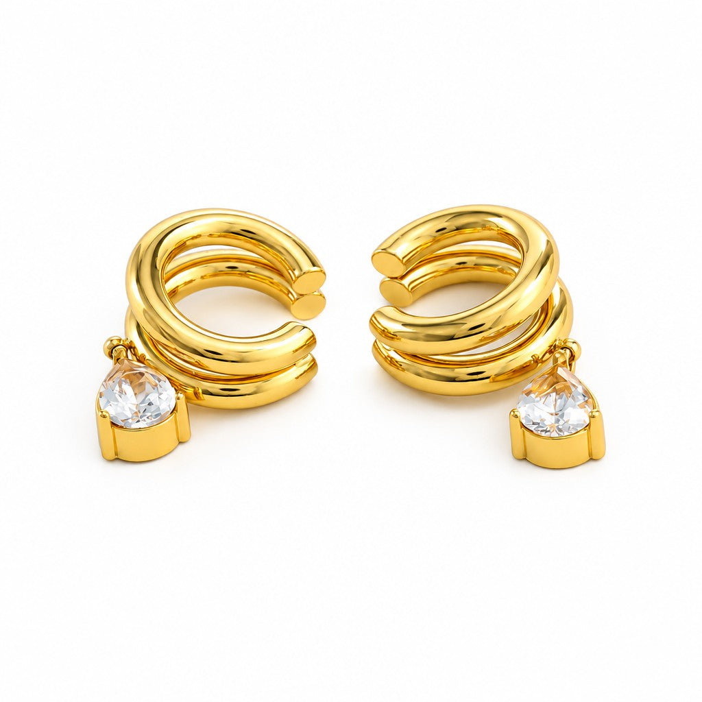 Classy Geometric Teardrop Ear Cuff