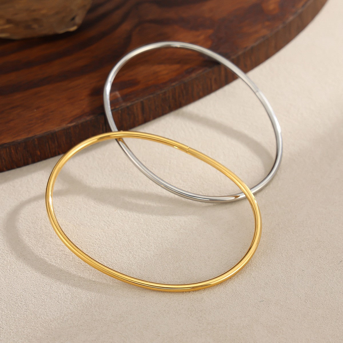 Classy Dual Tone Anklet