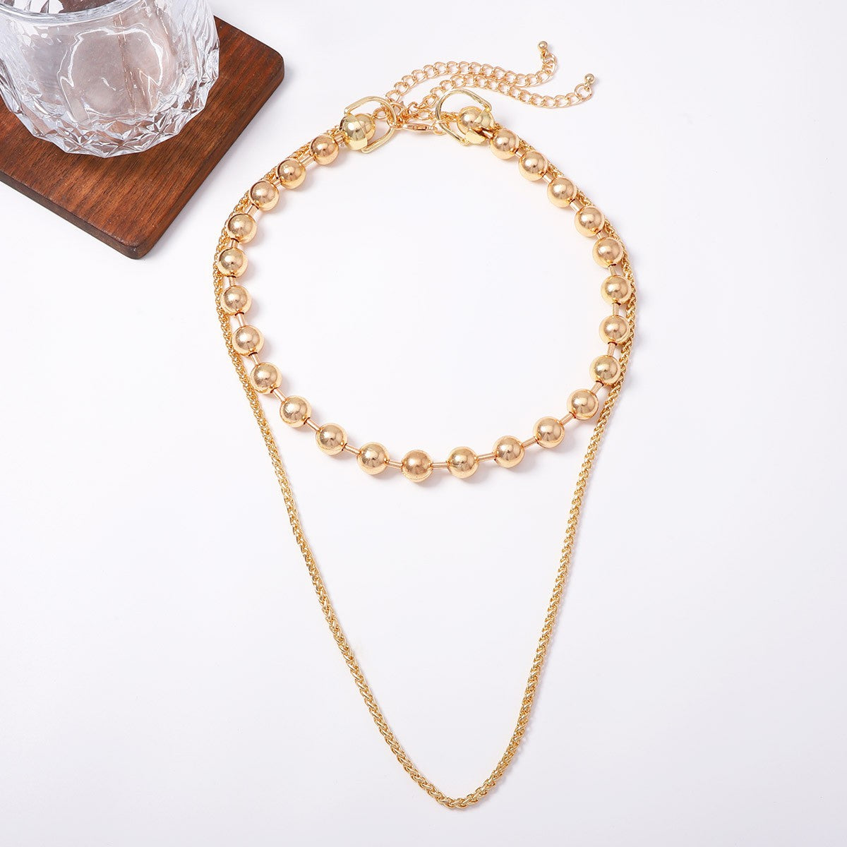 Classy Layered Ball Bead Necklace