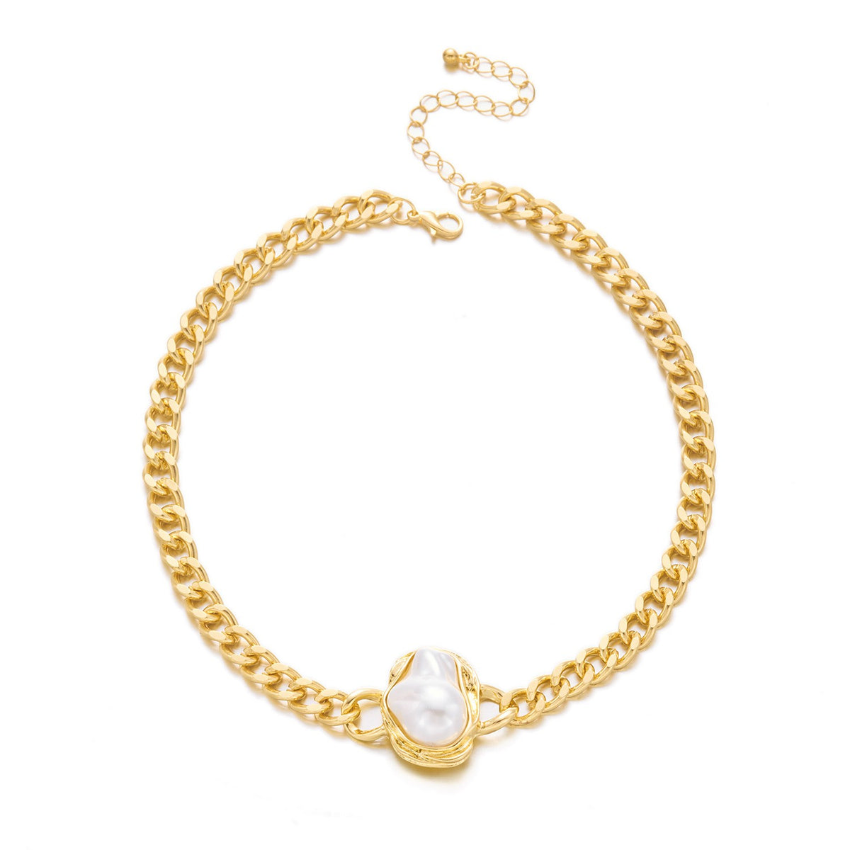 Classy Layered Faux Pearl Tassel Necklace