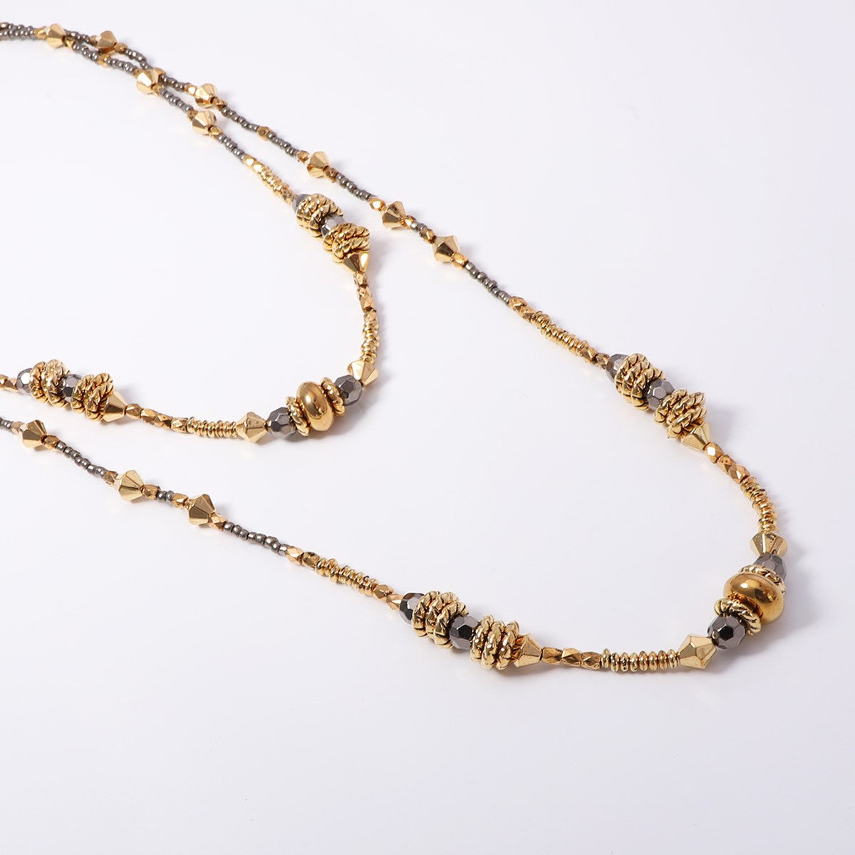 Boho Vintage Geometric Beaded Layered Necklace