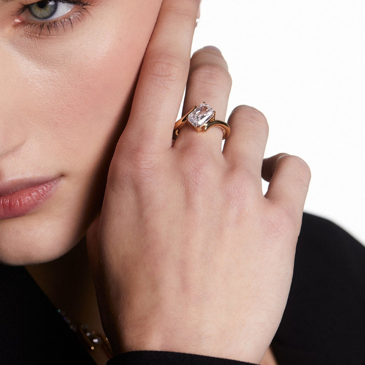 Classy Mixed Cut Cubic Zirconia Ring Set