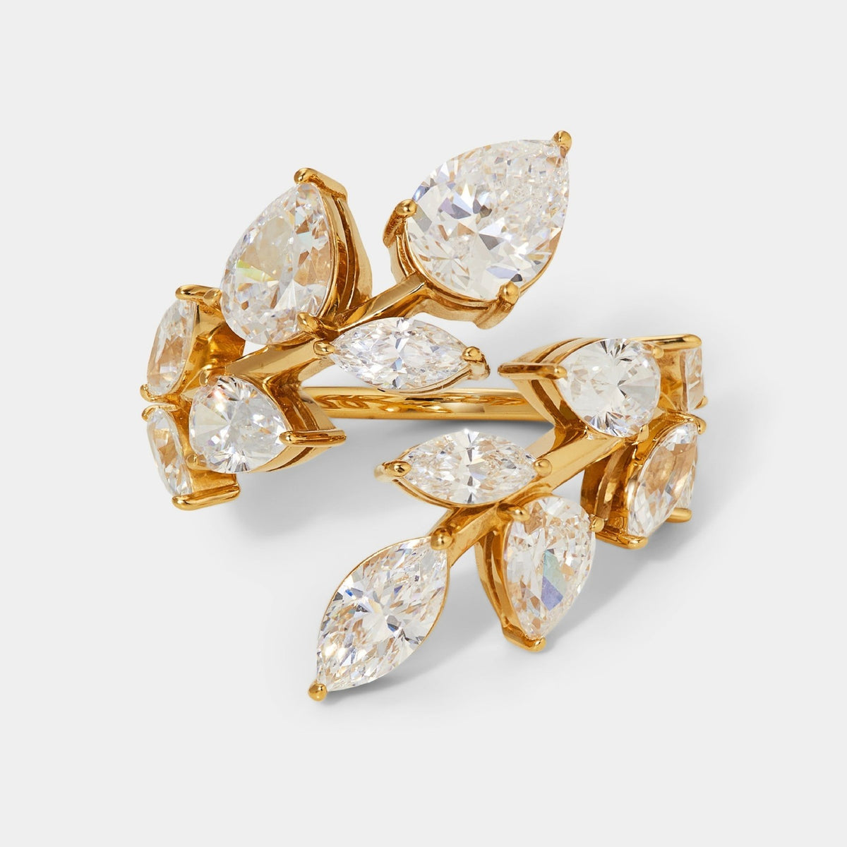 Classy Mixed Cut Cubic Zirconia Ring Set