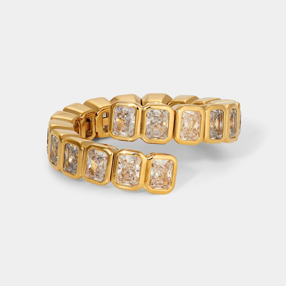 Classy Mixed Cut Cubic Zirconia Ring Set