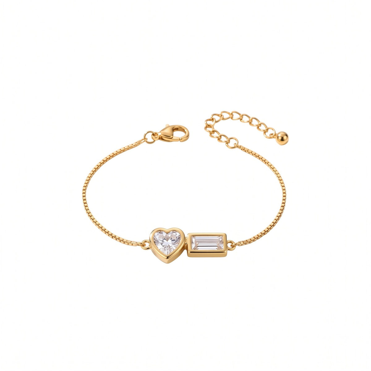 Dainty Mixed Shape Zirconia Bracelet