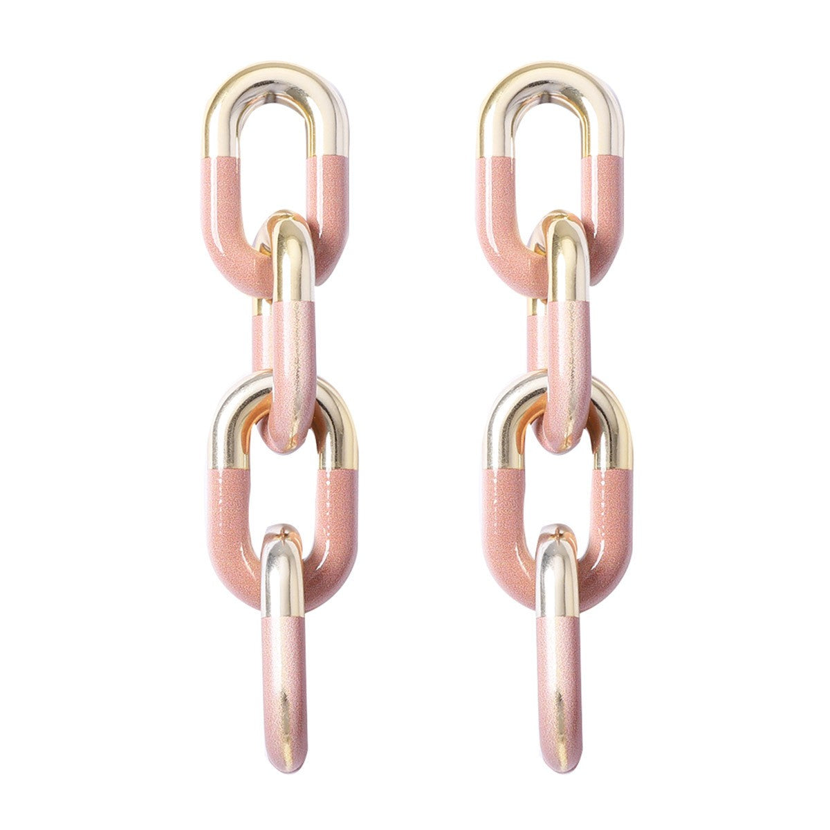Classy Vintage Green Link Drop Earrings