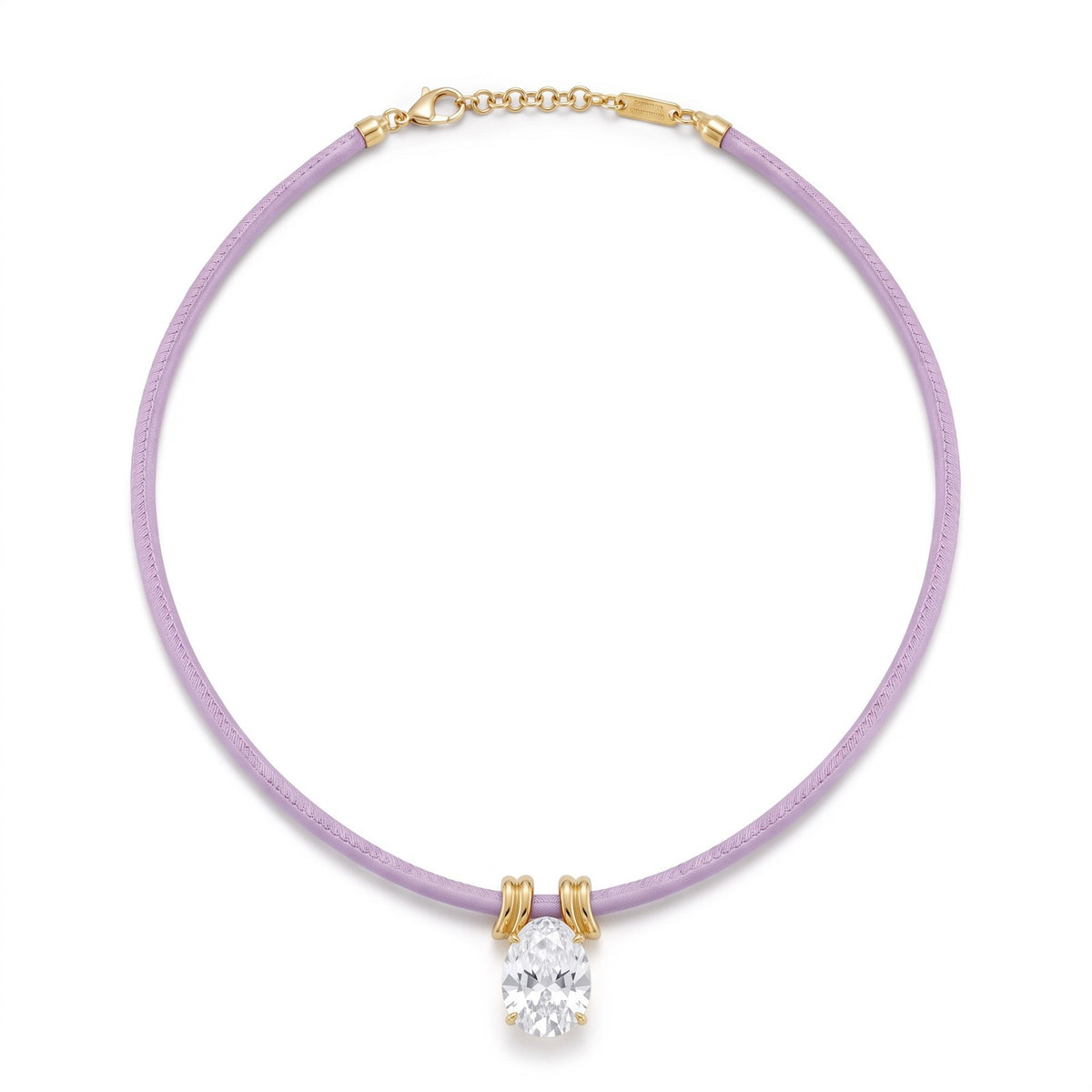 Classy Mixed Cut Zirconia Cord Necklace Set