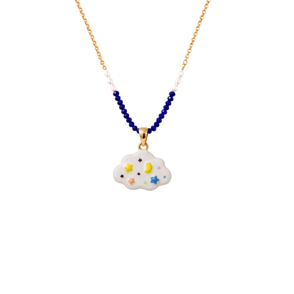 Dainty Layered Enamel Animal Charm Necklace