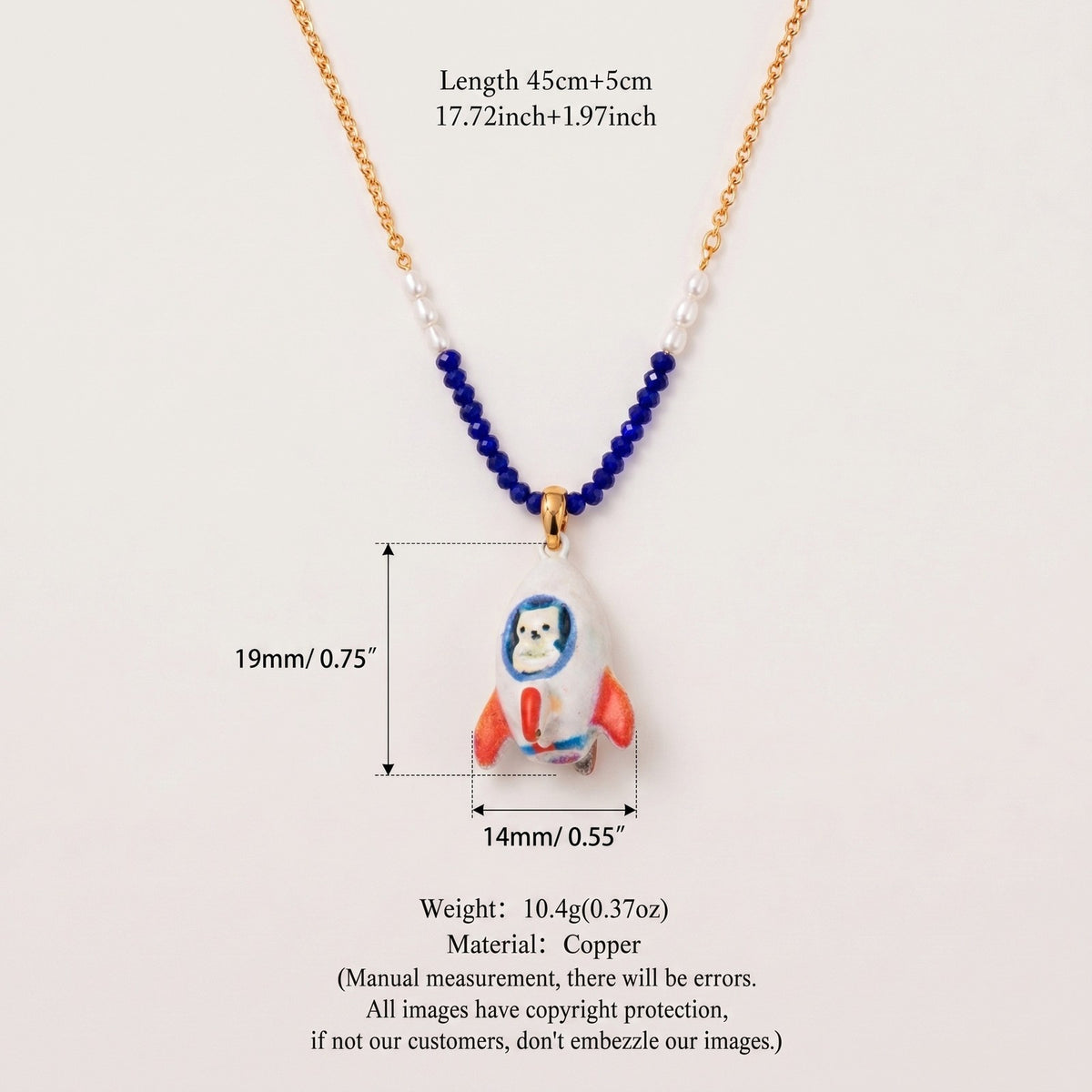 Dainty Layered Enamel Animal Charm Necklace