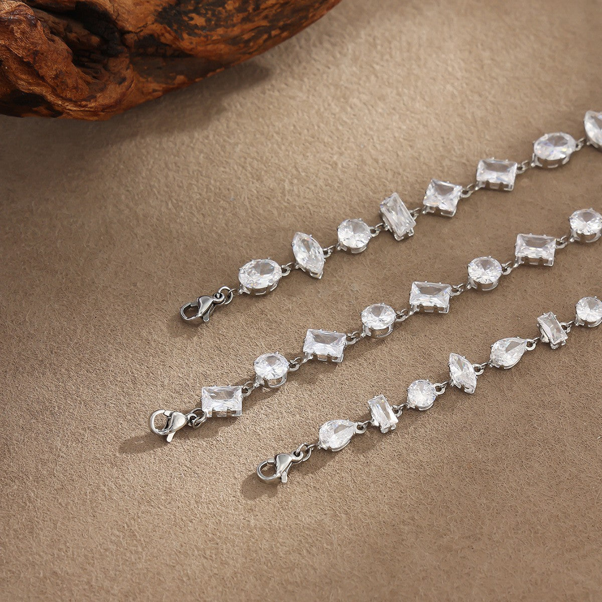 Classy Mixed Cut Cubic Zirconia Bracelet