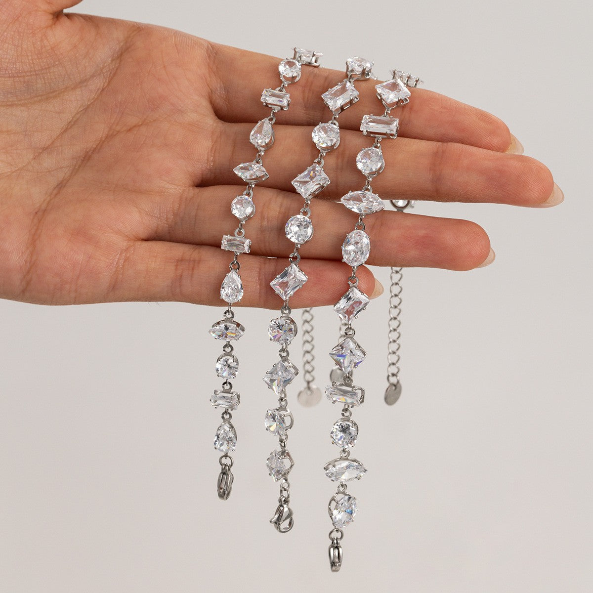 Classy Mixed Cut Cubic Zirconia Bracelet