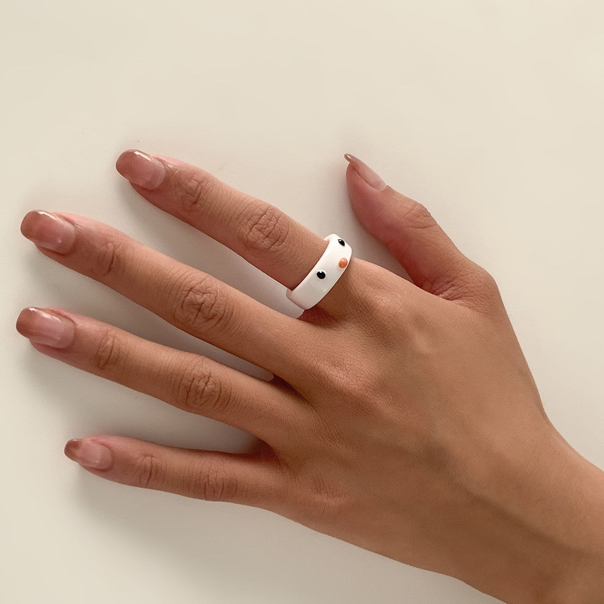 Sweet Pastel Animal Resin Ring Set
