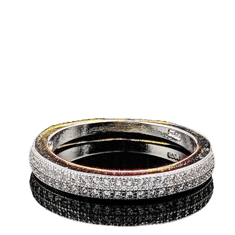 Classy Oval Zirconia Bridal Ring Set