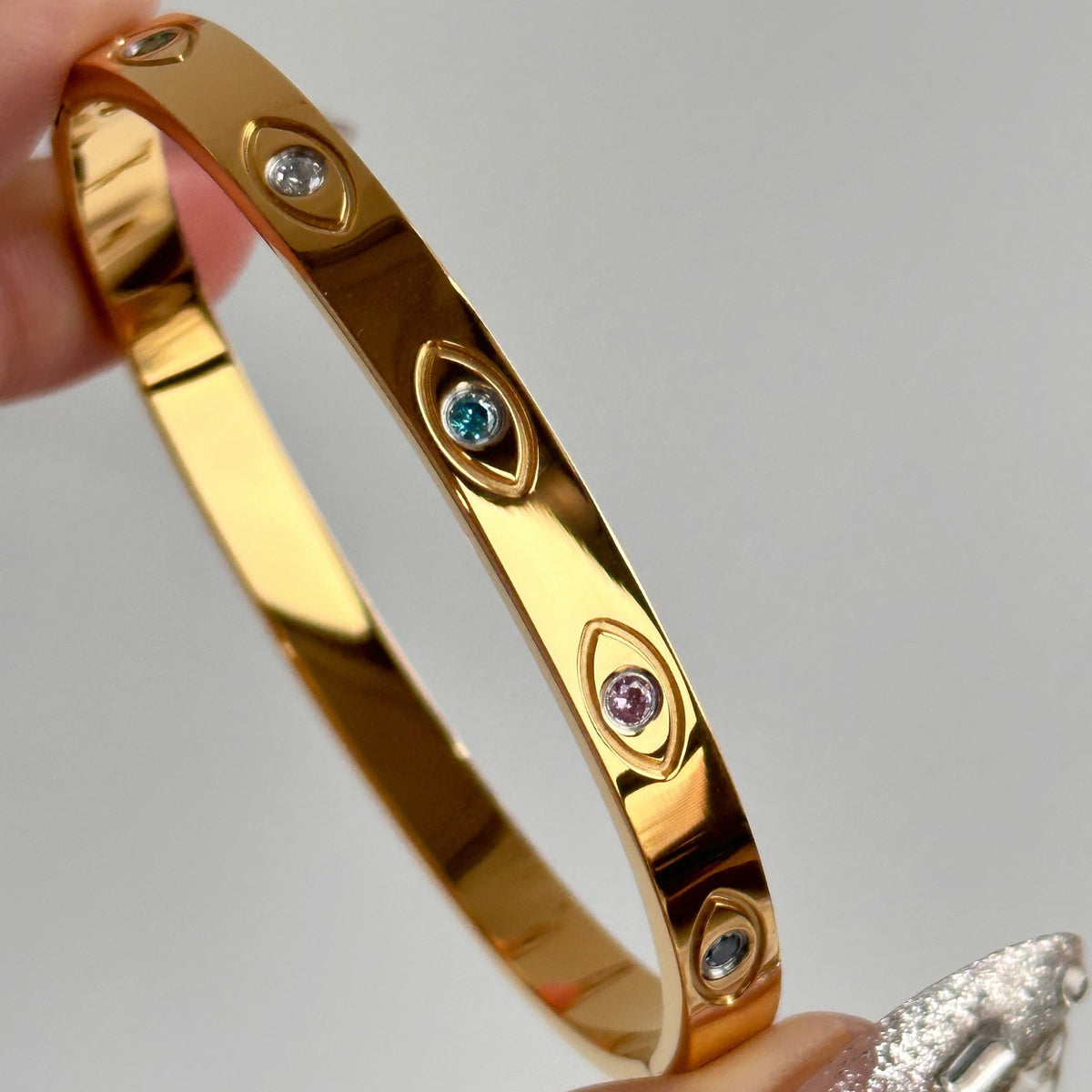 Classy Multi-Color Evil Eye Bangle