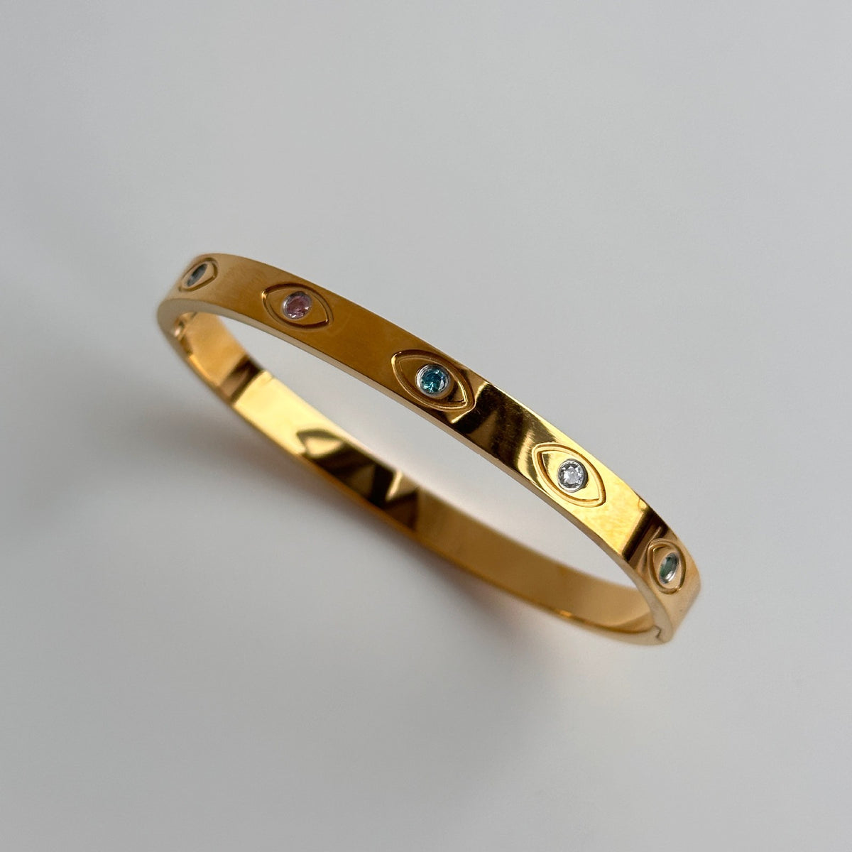 Classy Multi-Color Evil Eye Bangle