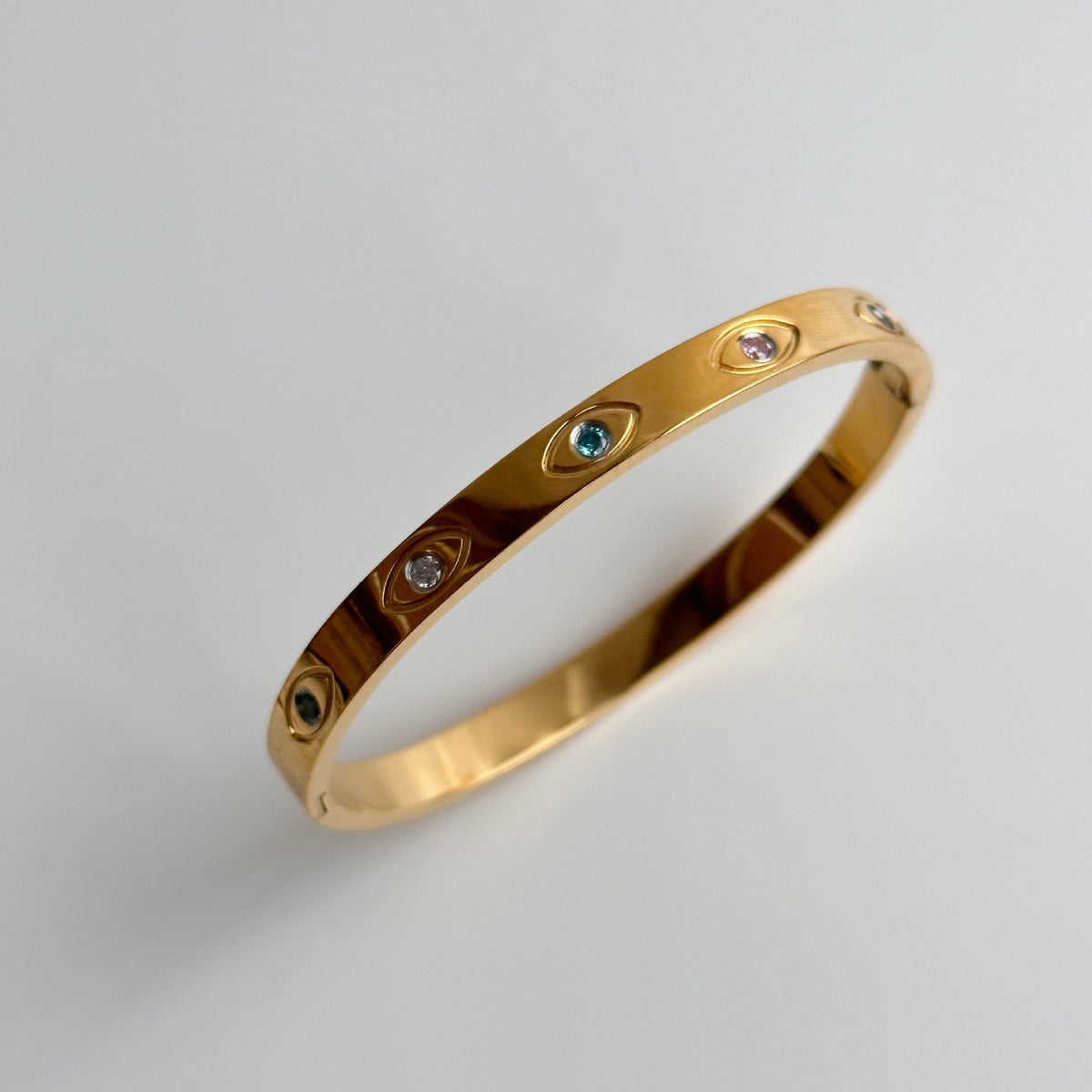 Classy Multi-Color Evil Eye Bangle