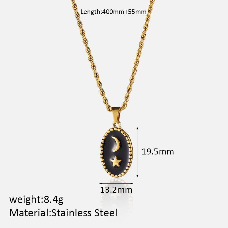 Vintage Inspired Celestial Pendant Necklace