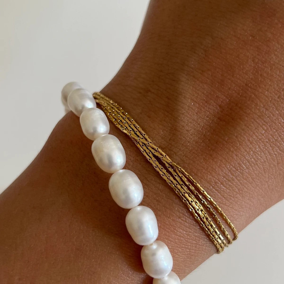 Classy Multi-Strand Twisted Chain Bracelet