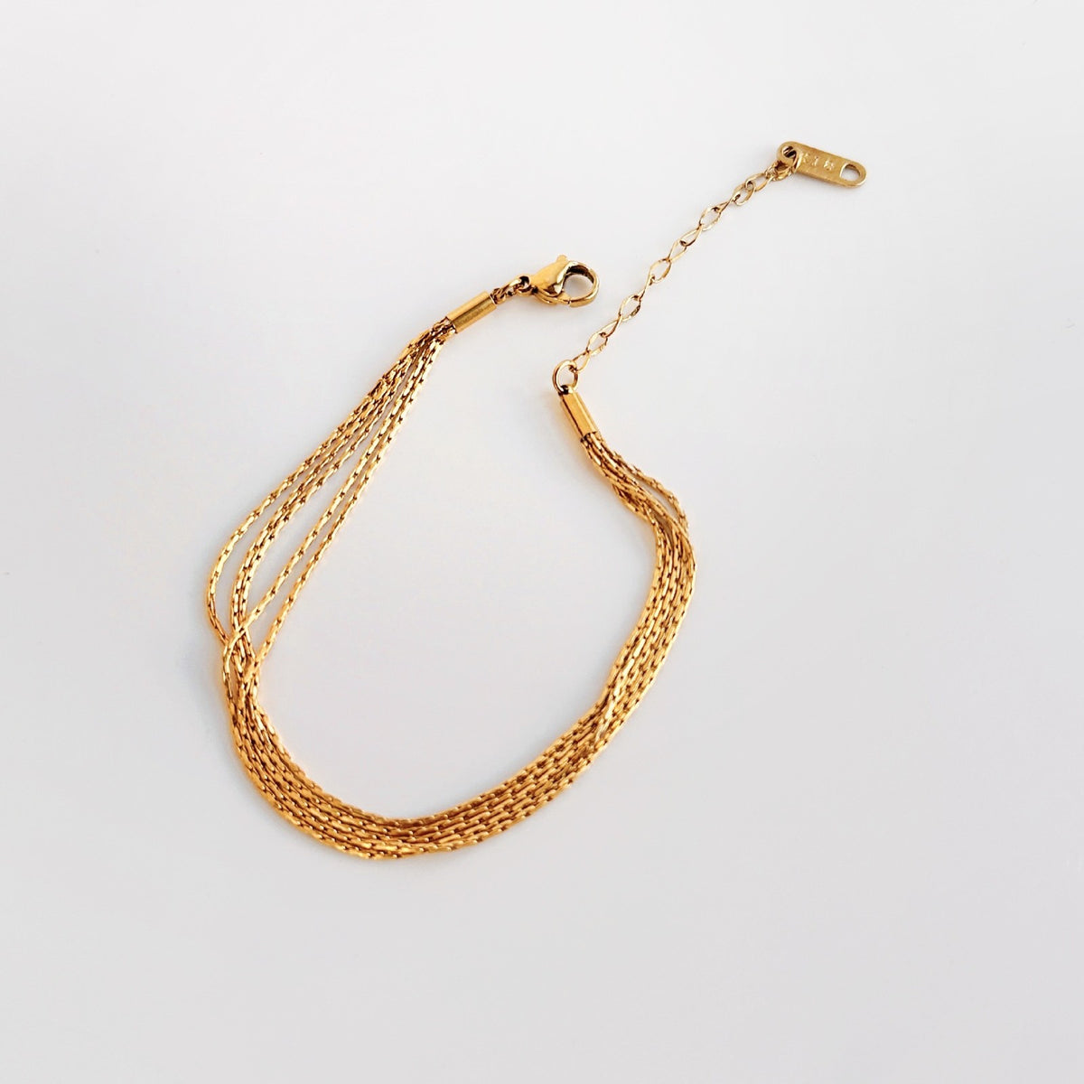 Classy Multi-Strand Twisted Chain Bracelet
