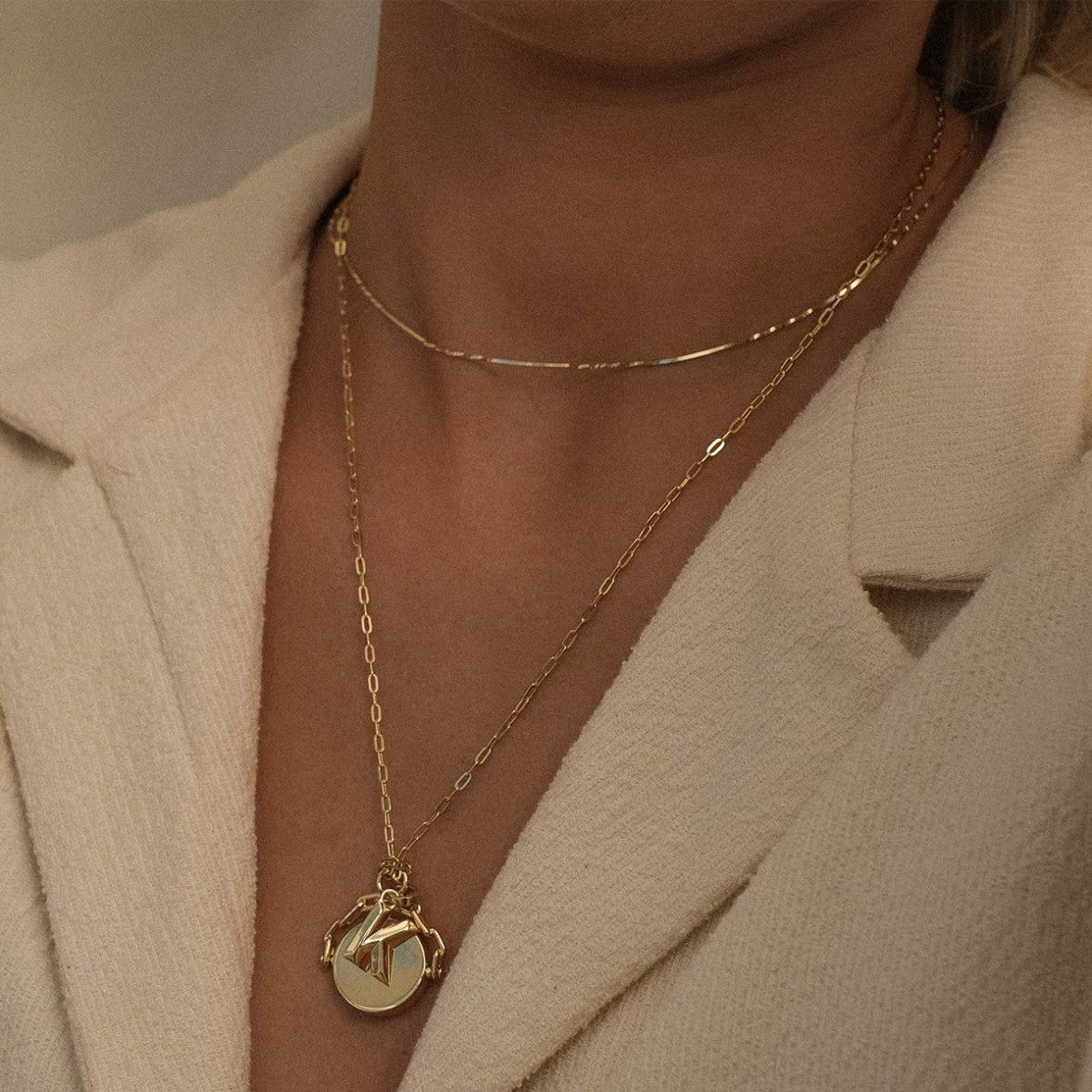 Dainty Layered Twisted Snake Chain Necklace