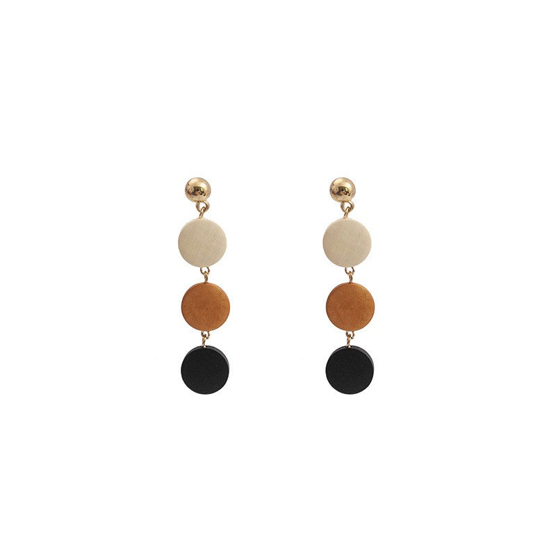 Boho Vintage Mixed Wood Earring Set