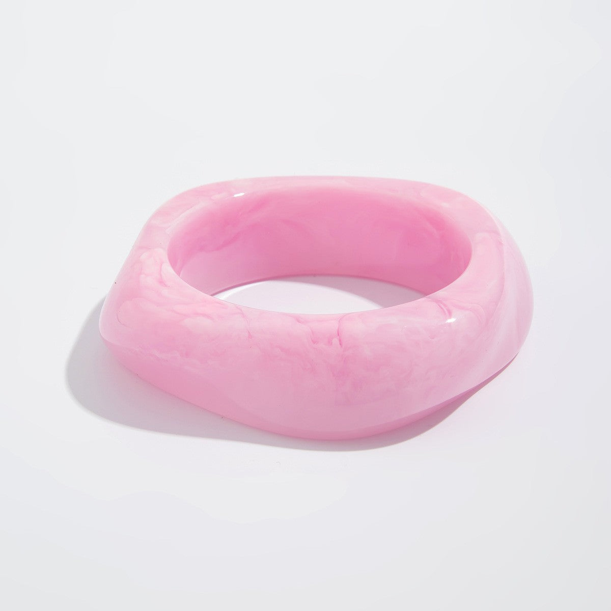 Classy Translucent Geometric Acrylic Bangle