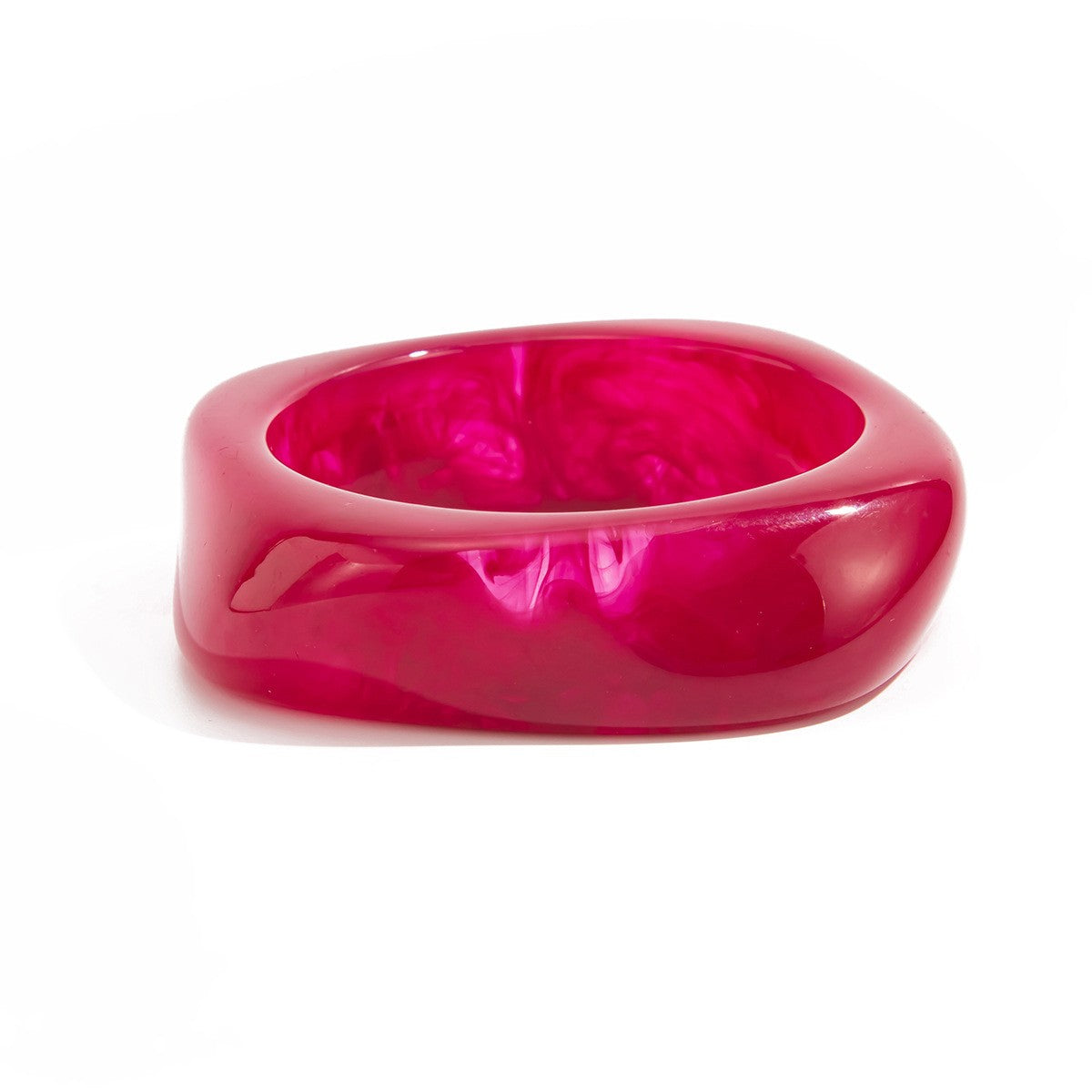 Classy Translucent Geometric Acrylic Bangle