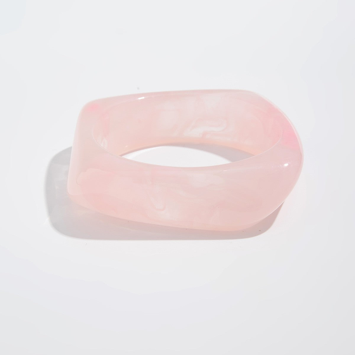Classy Translucent Geometric Acrylic Bangle