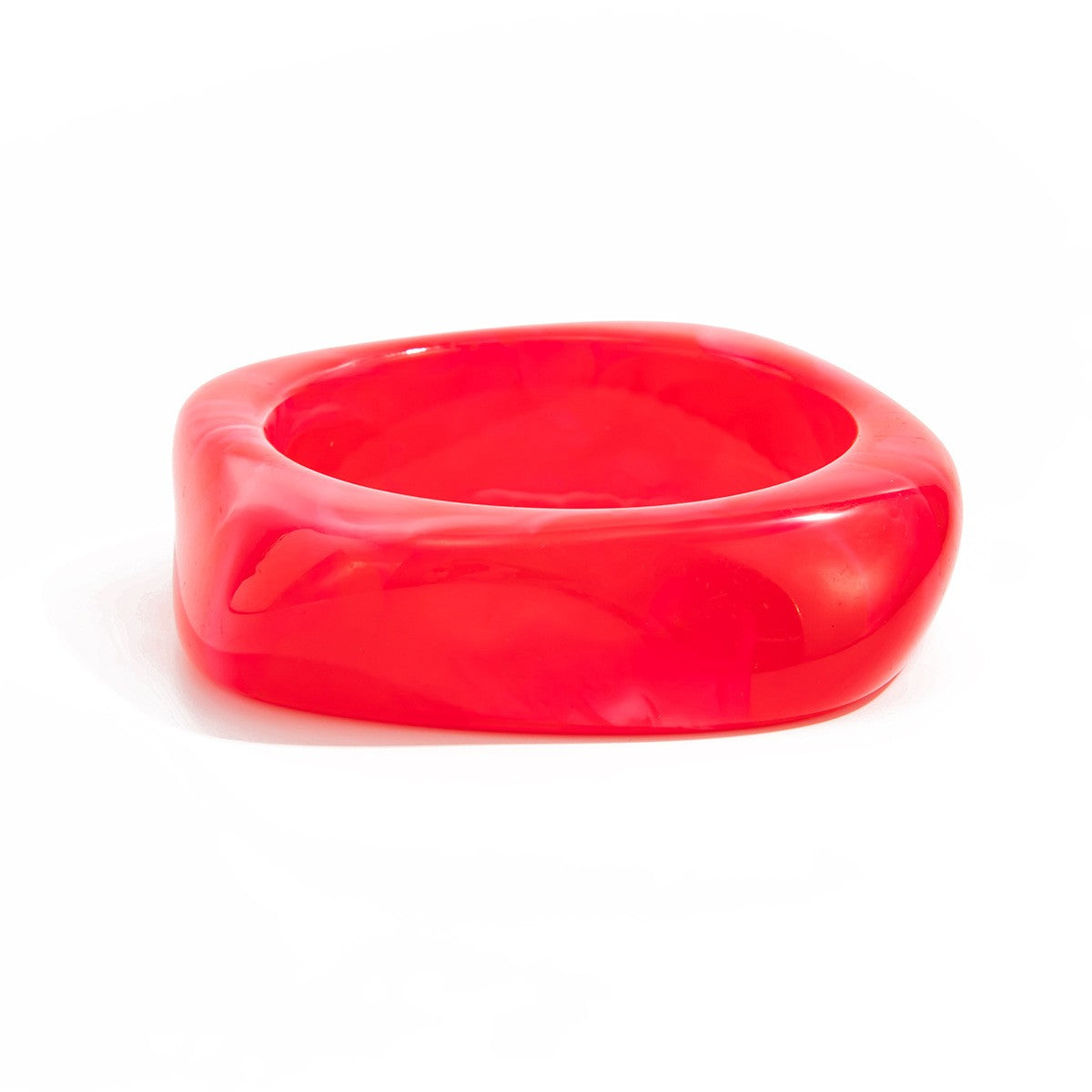 Classy Translucent Geometric Acrylic Bangle