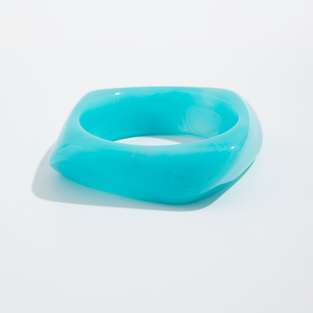 Classy Translucent Geometric Acrylic Bangle