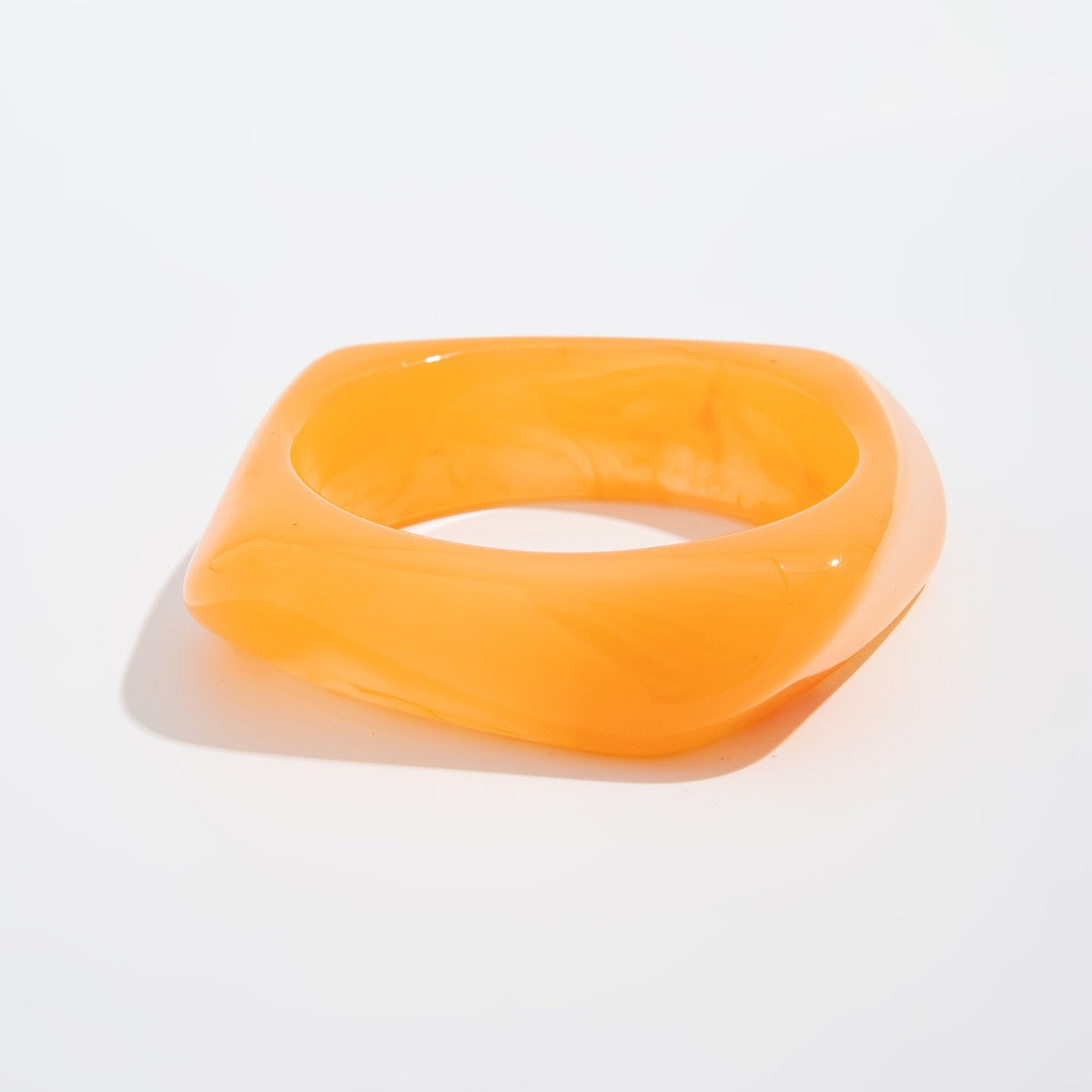 Classy Translucent Geometric Acrylic Bangle