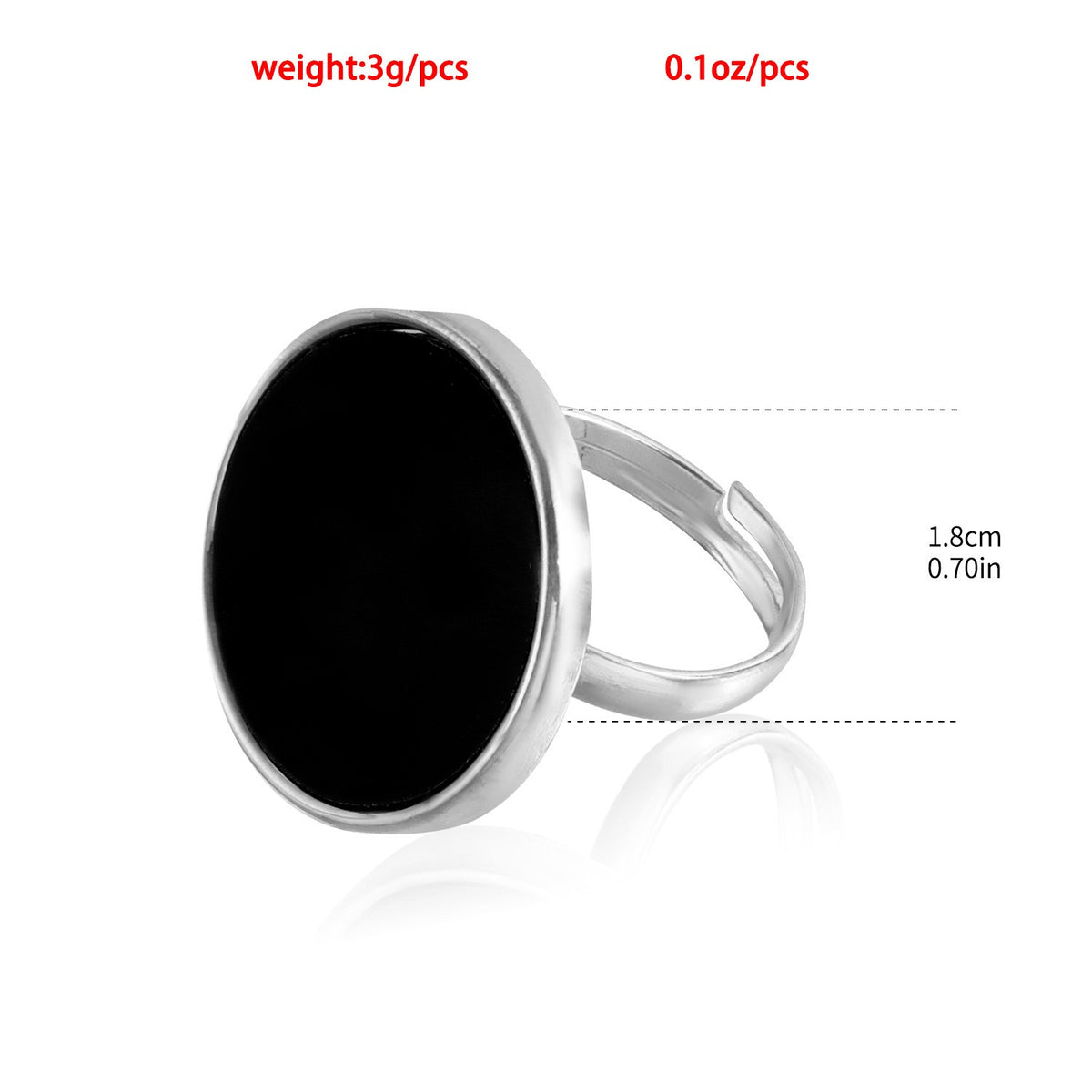 Classy Geometric Black Disc Necklace, Bracelet & Earring Set