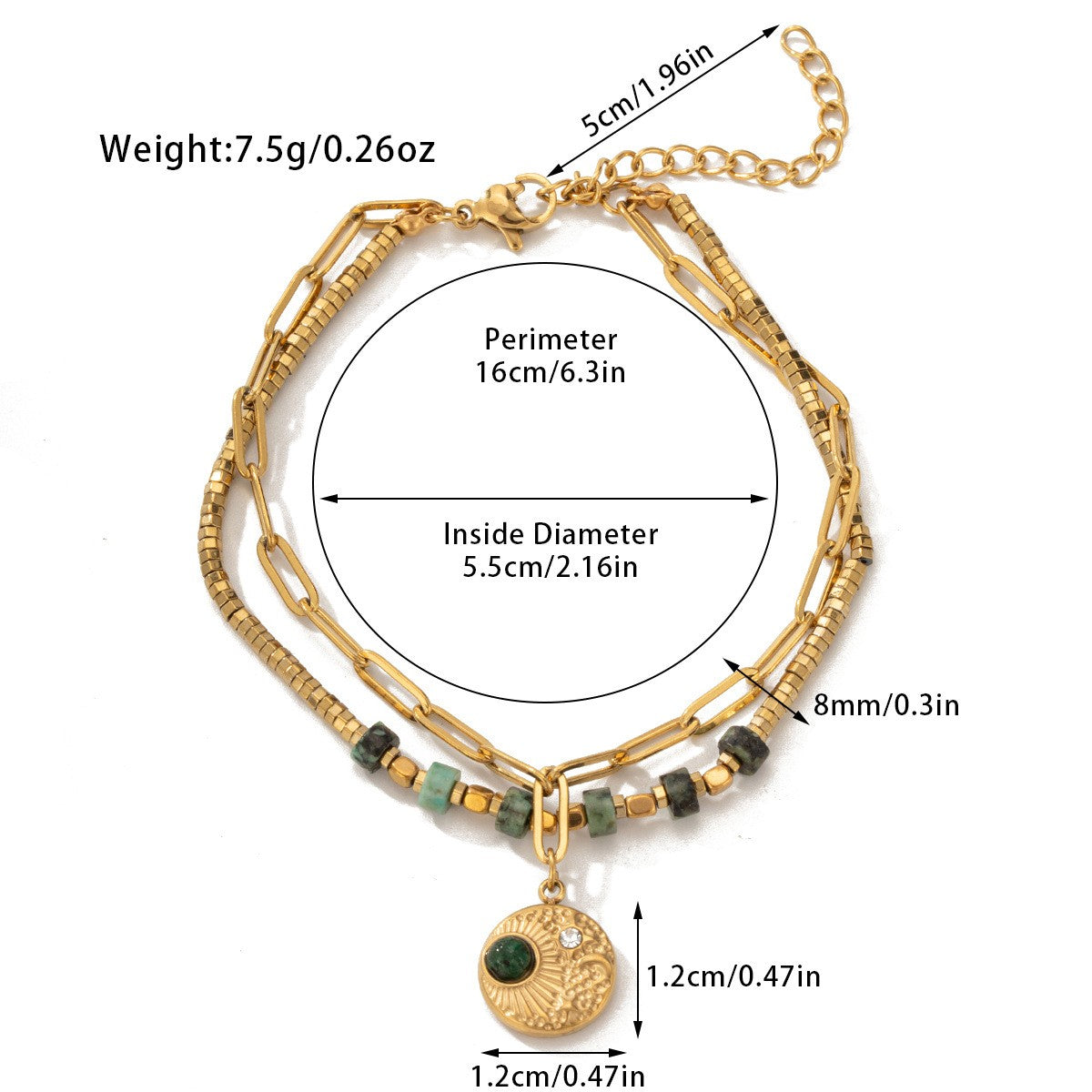 Boho Lapis Evil Eye Bracelet Set